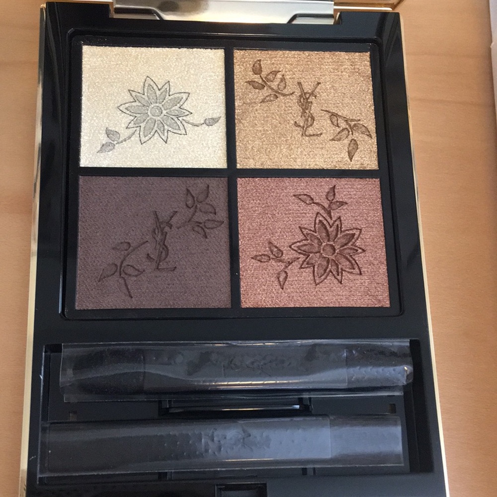 YSL Couture Mini Clutch Eyeshadow Compact w Mirror in Golden Lace 024 - Picture 2 of 6
